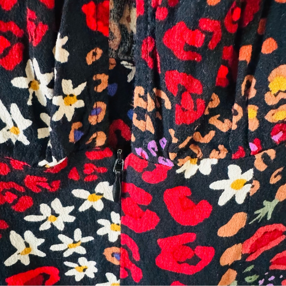 Farm Rio Wild Flower Puff Sleeve Dress - Picture 9 of 12